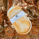 Kit The Sun - velas aromáticas manga & maracujá + bandeja sunset