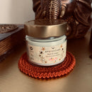 Porta velas em crochê